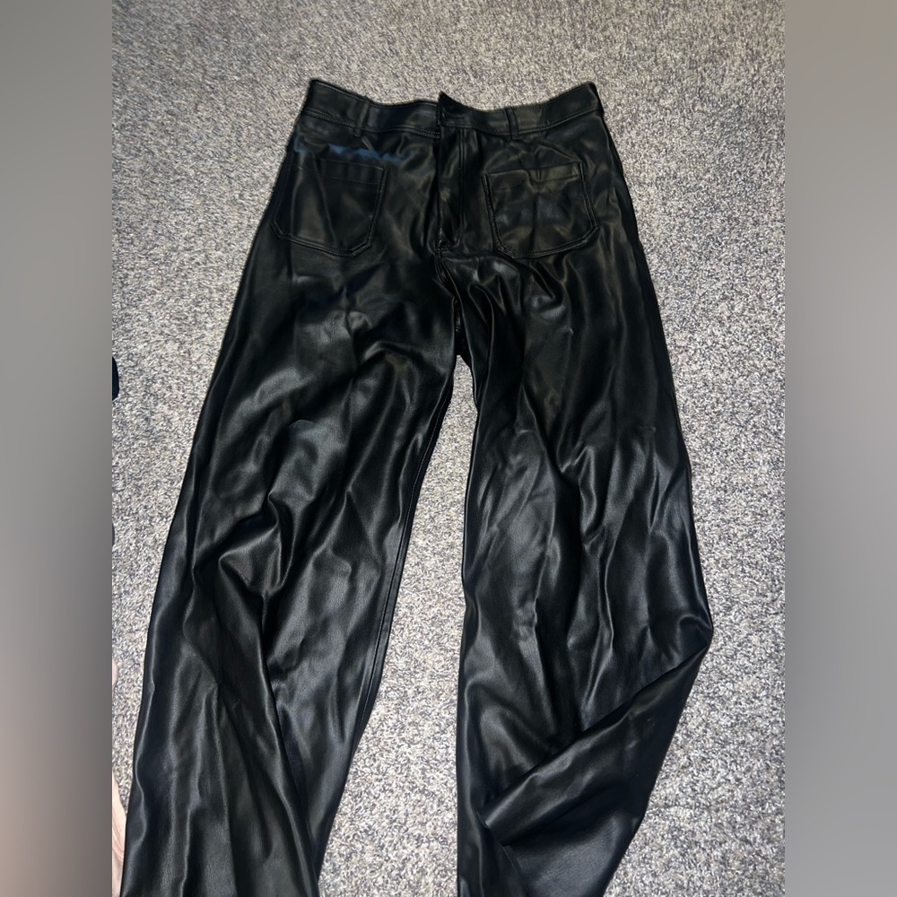 Black Leather Pants Zara